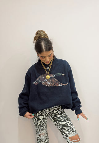 Lucky Duck Reversible Mock Neck