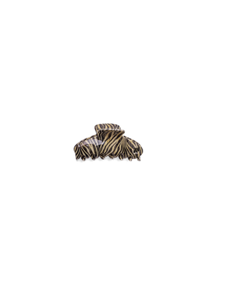 Zebra Acetate Claw Clip
