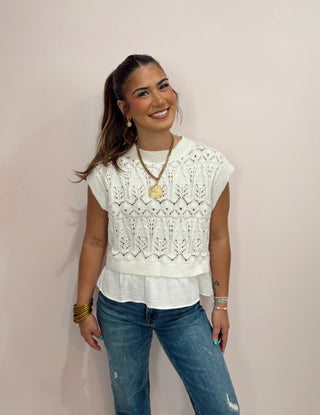 Crochet Layered Vest Top