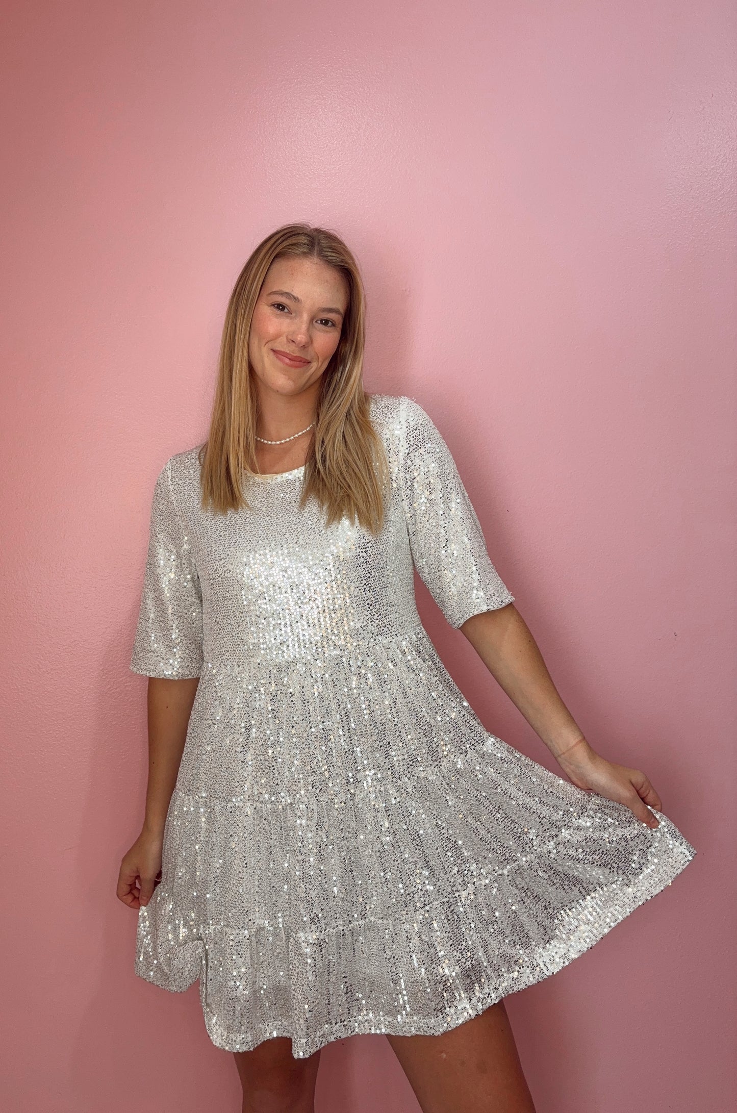 Silver Sparkle Dress