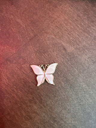 Enamel White Butterfly