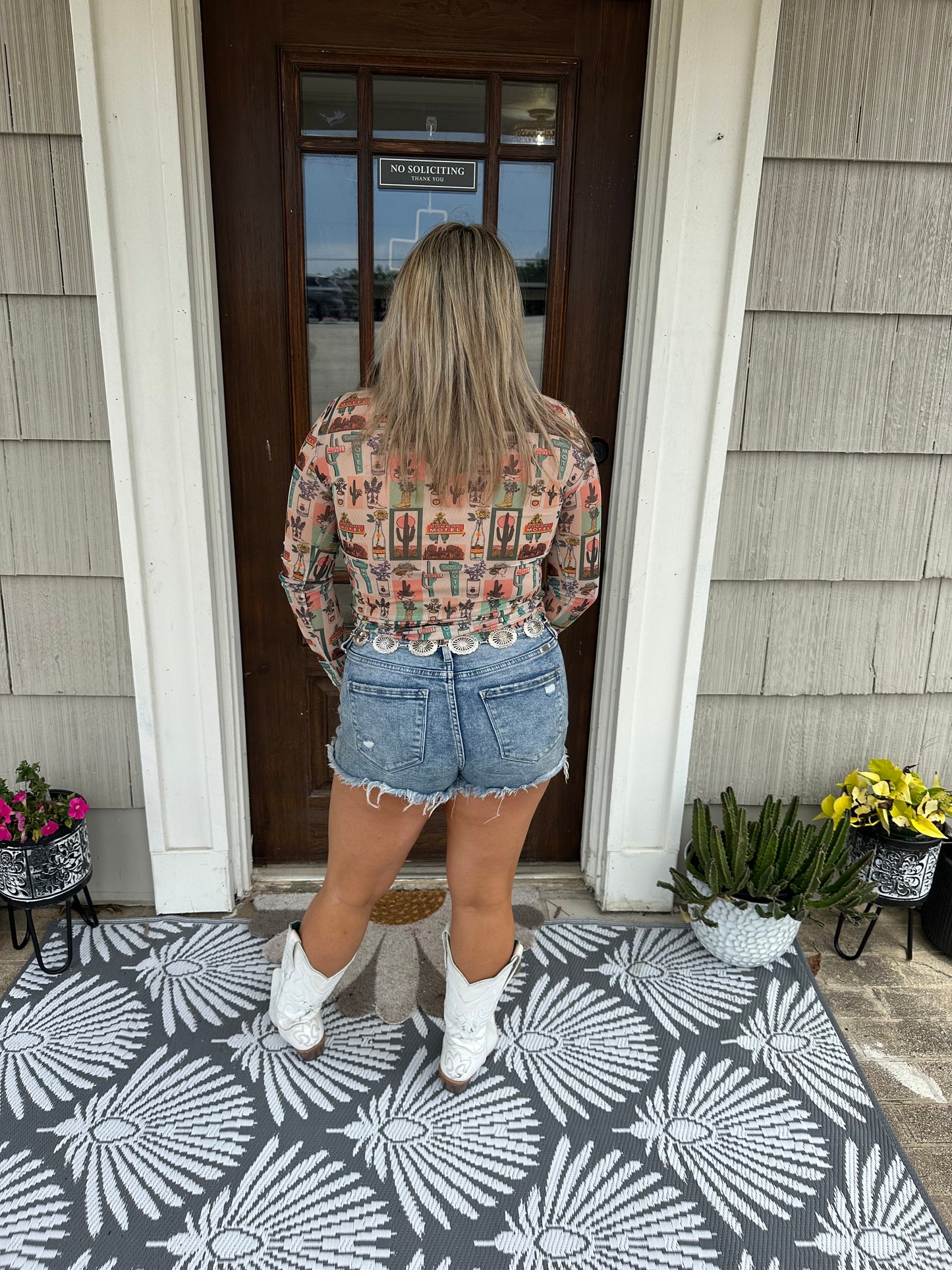 Mesh Western Top