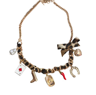 Western Leopard Charm Necklace