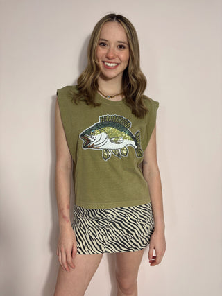 Sequin Bass Top