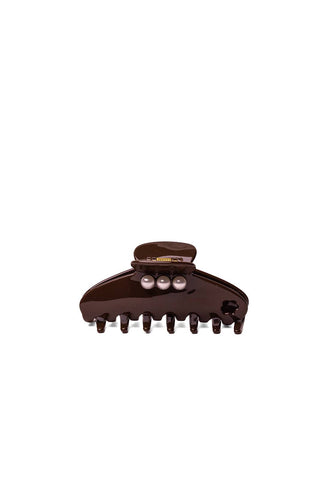 Brown Pearl Acetate Claw Clip