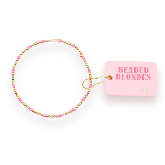 Hot Pink Dainty Poppi Bracelet