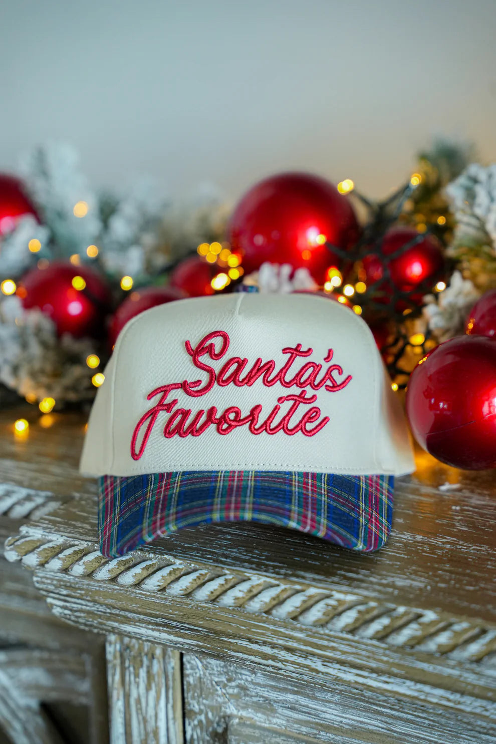 Santa's Favorite Canvas Embroidered Hat