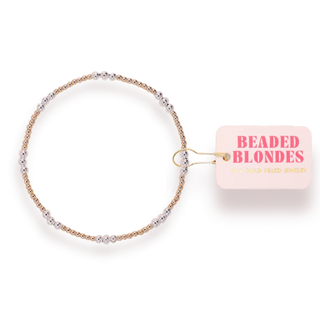 ILY Bracelet in Gold with Silver