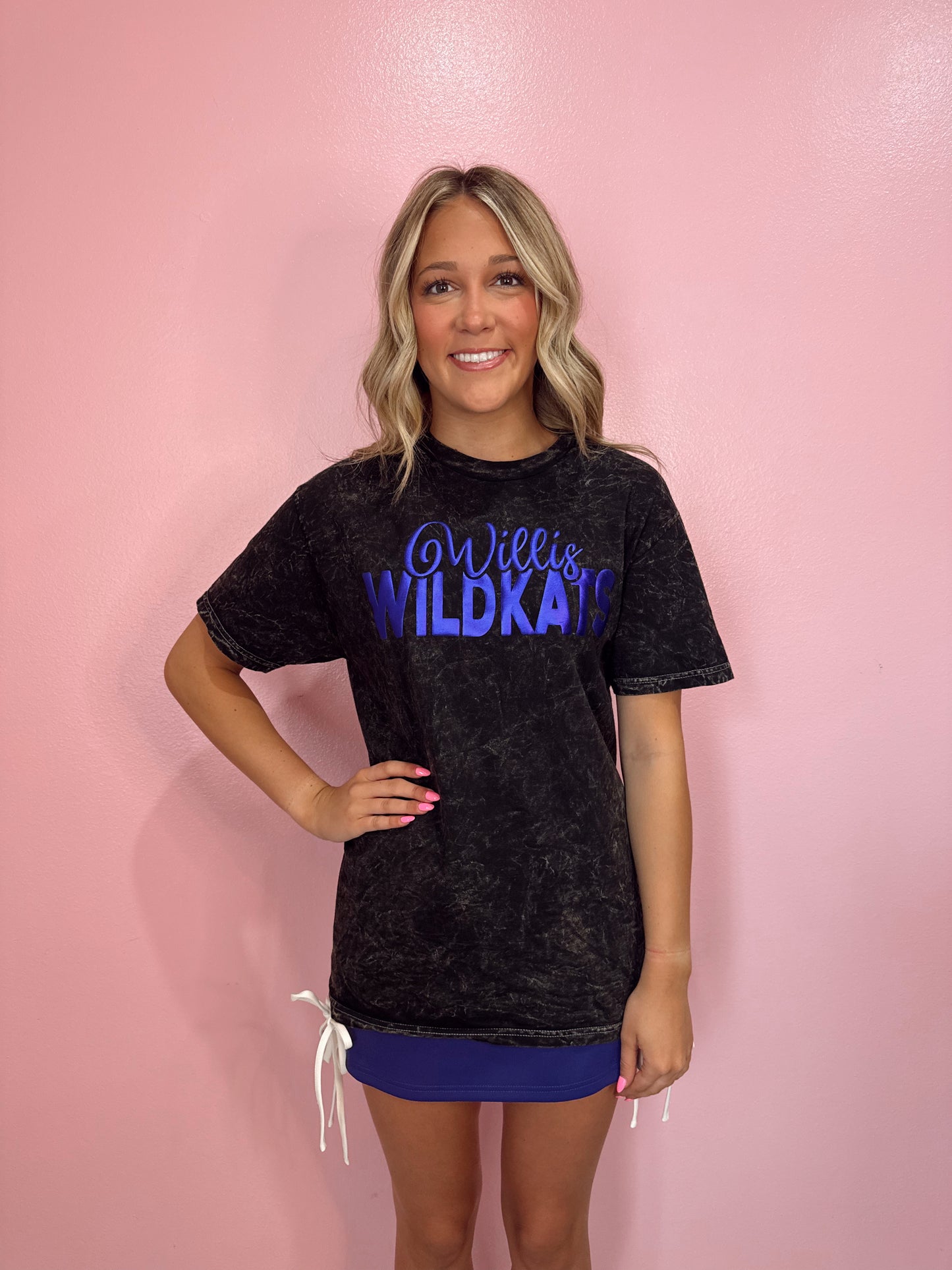 Puff Wildkats Mineral Washed Graphic Tee