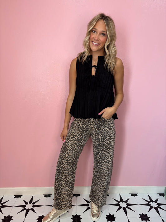 Front Tie Tank Top