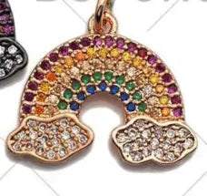 Rainbow with Cloud Charm
