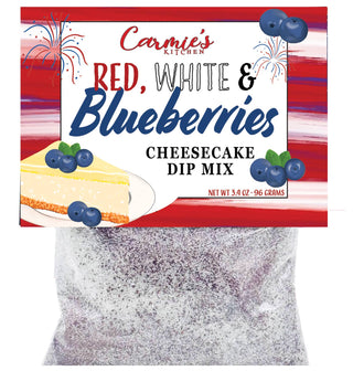 Carmie's Kitchen - Red White & Blueberries Cheesecake