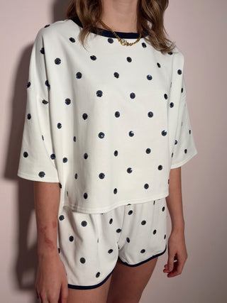 Sequin Polka Dot Set