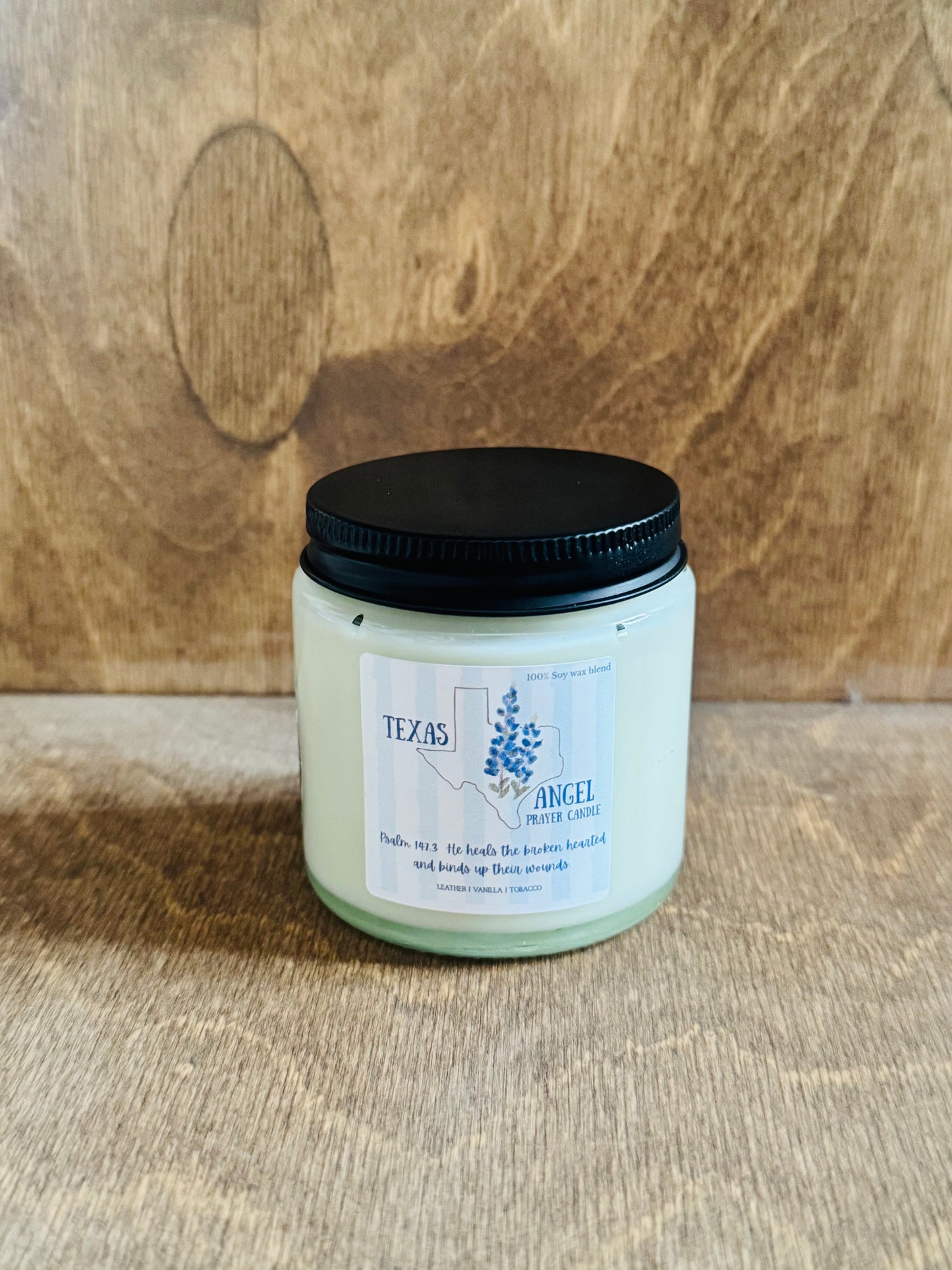 Texas Angel Prayer Candle (ALL PROFIT WILL BE DONATED)