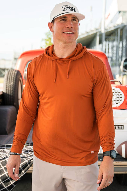 BURLEBO - Performance Hoodie - Orange