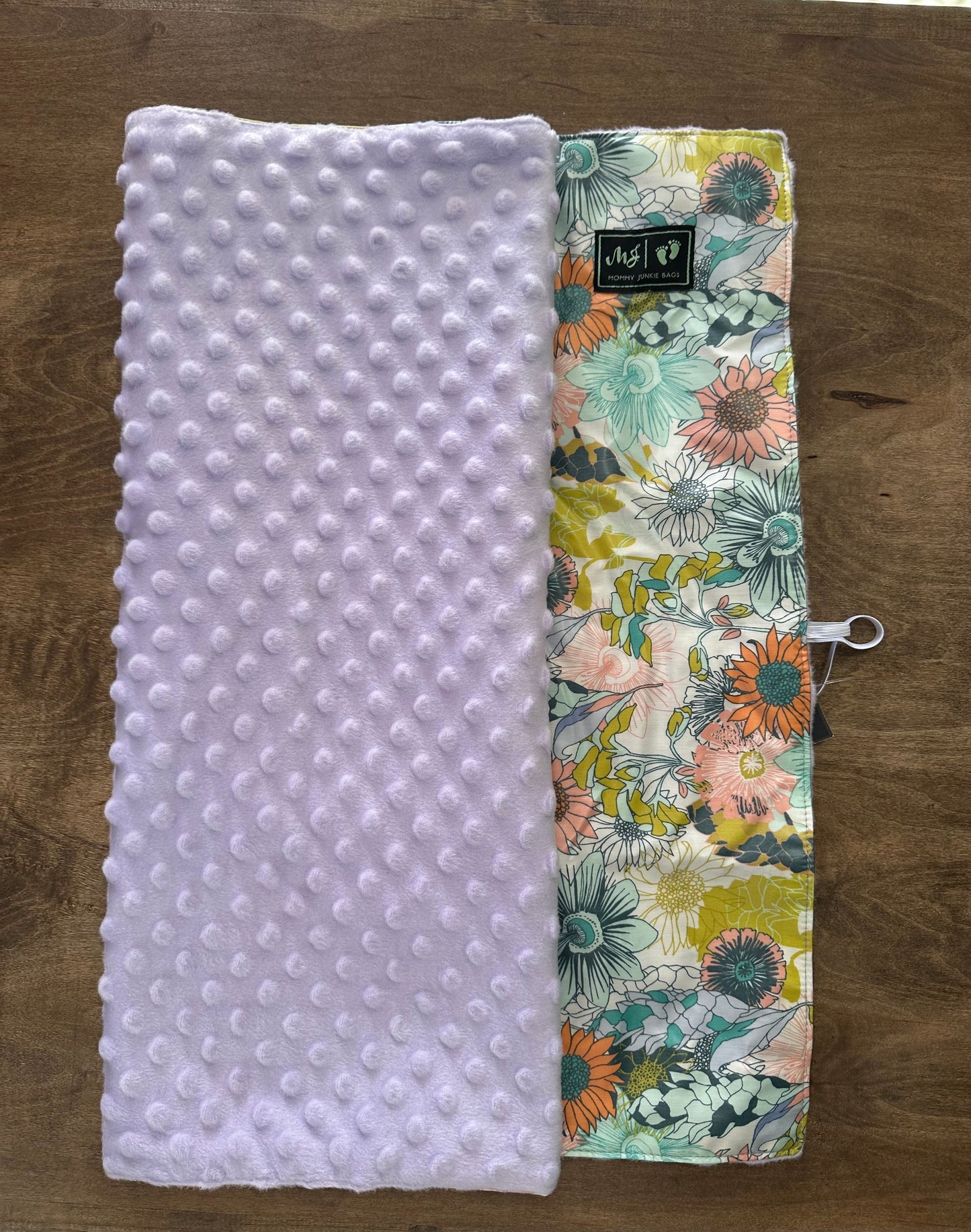 Minky Changing Pad - Lavender/Floral