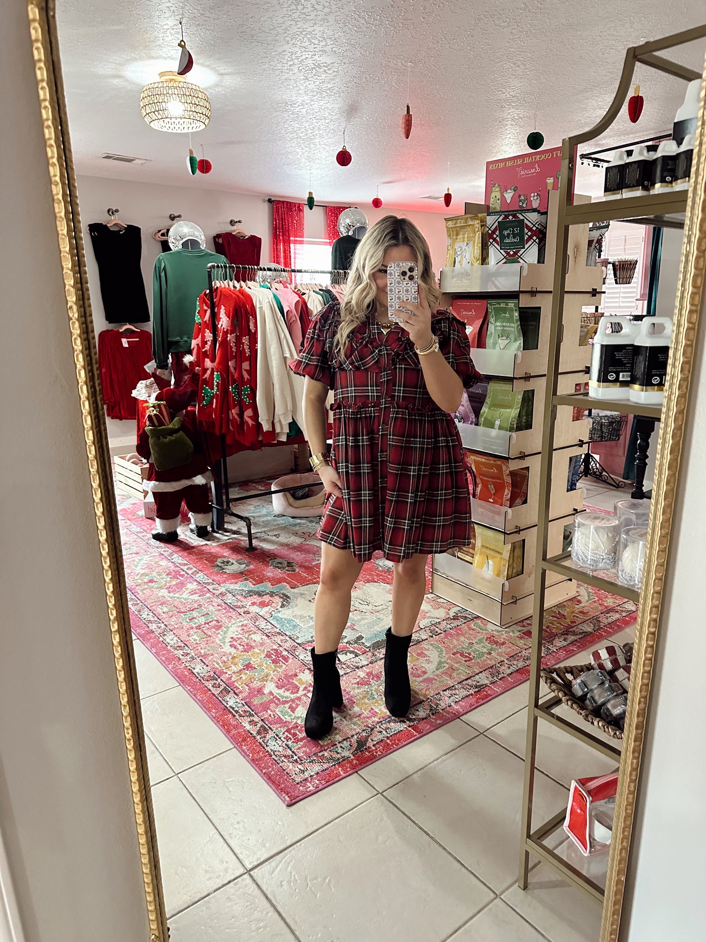 Plaid Babydoll Dress
