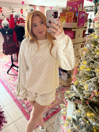 Tan Polka Dot Set