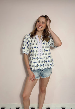 Blue Meadow Top