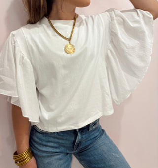 Flutter Sleeve Top