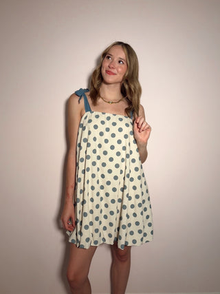 Blue Polka Dot Dress