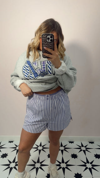 Purple Stripe Boxer Shorts