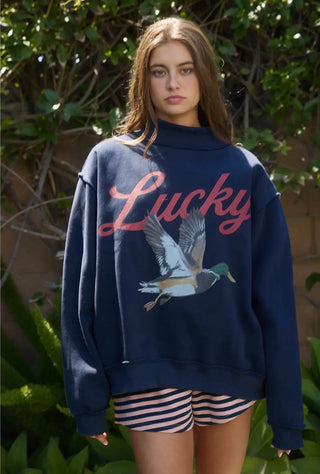 Lucky Duck Mock Neck