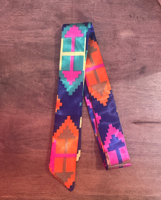 Blue Aztec Neck Scarf