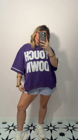 Touch Down Purple Pullover