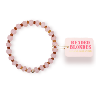 Caroline Bracelet in Pink and Brown