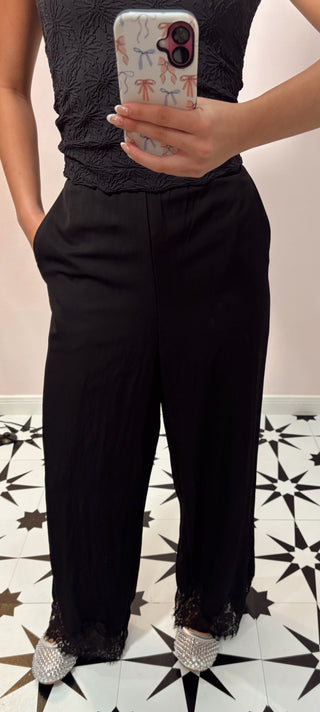 Black Lace Pants
