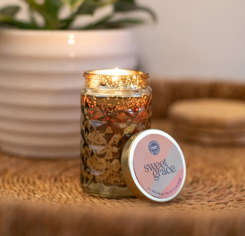 Sweet Grace Collection Candle Gold