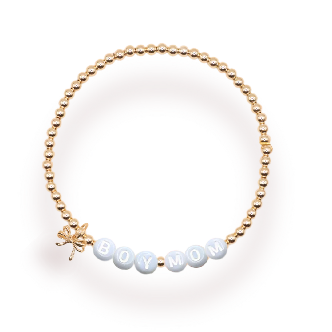 Boy Mom Charm Bracelet