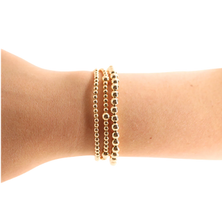 5MM Gold Beaded Bracelet