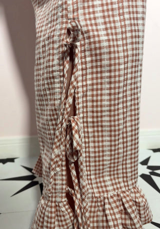 Gingham Ruffle Pants
