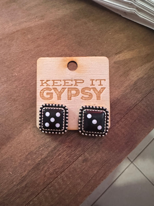 Dice Stud Earrings