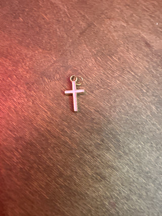 Pink Enamel Cross