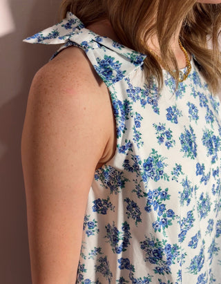 Floral Print Bubble Hem  Dress