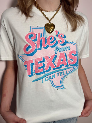 She's From Texas Bling Tee