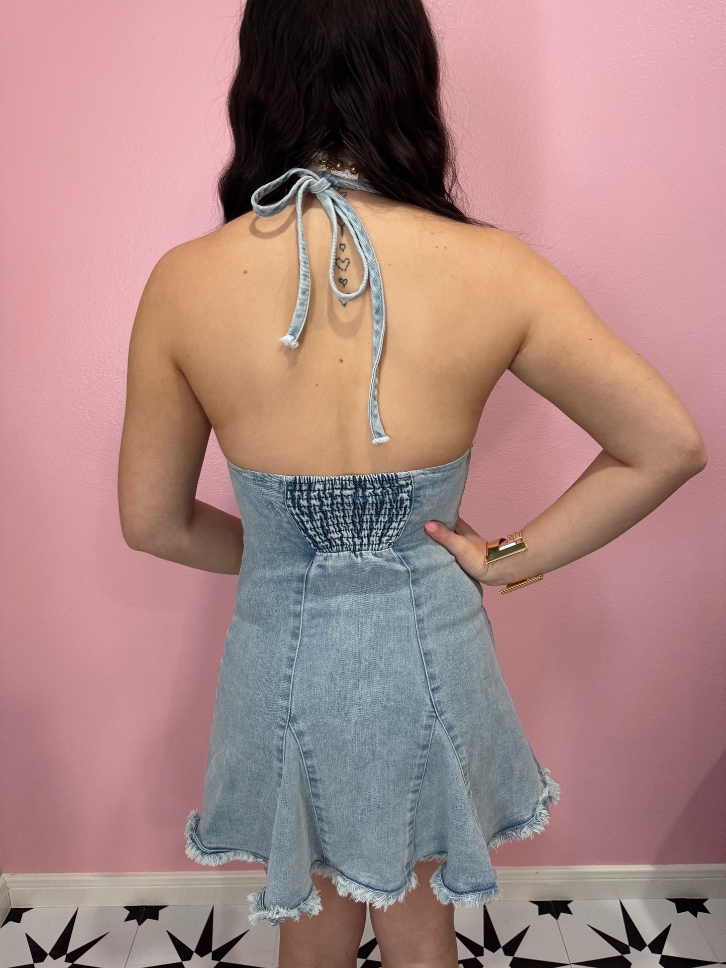 Denim Stretchy Hater Dress