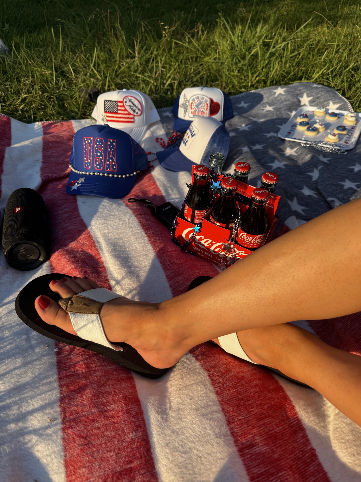 SAMMY - White Corky Flip Flops