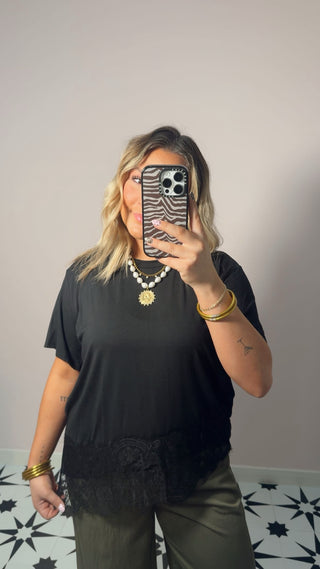 Black Lace Top