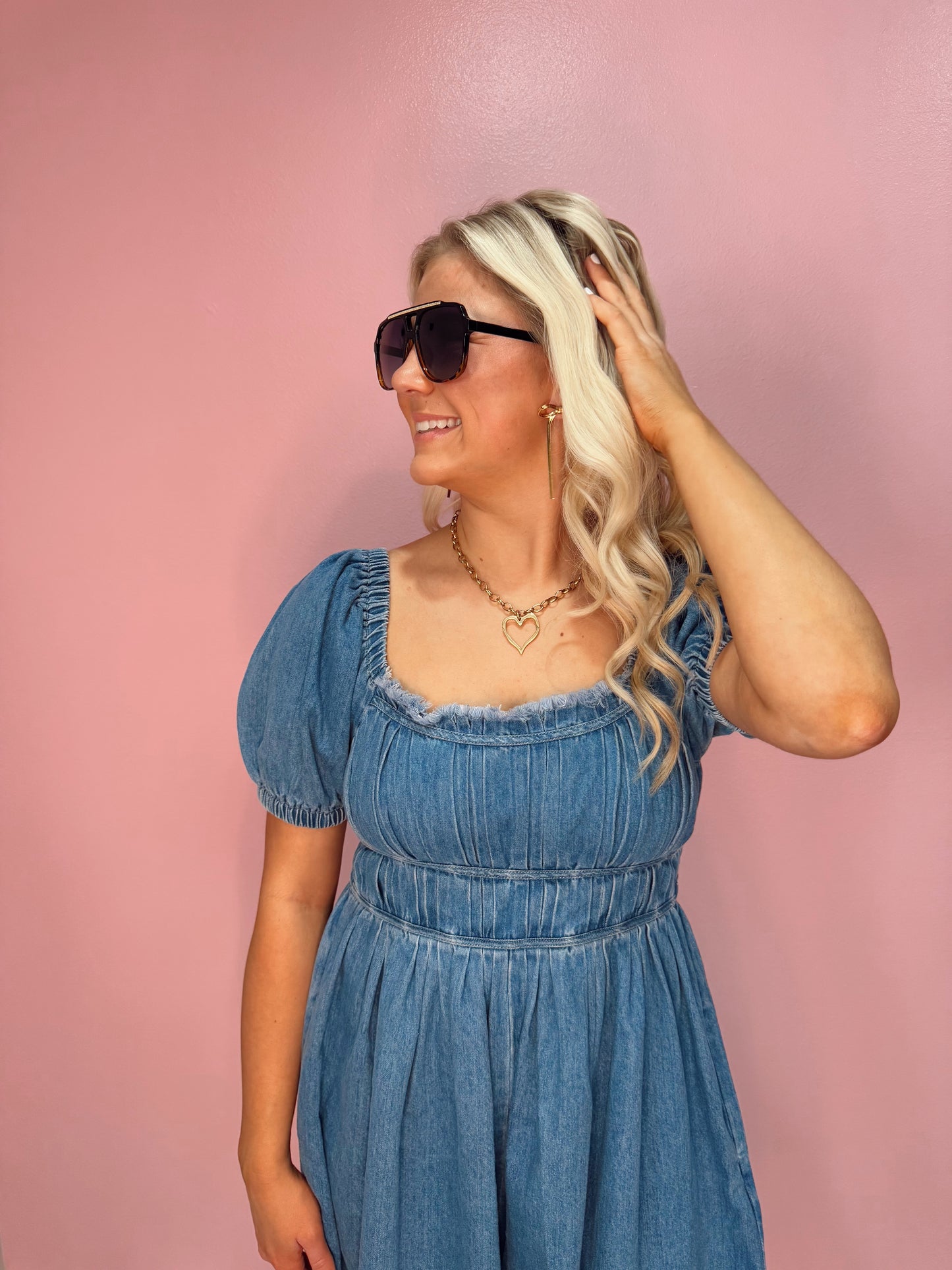 Western Denim Romper