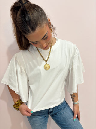 Flutter Sleeve Top
