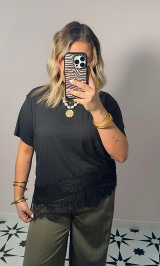 Black Lace Top