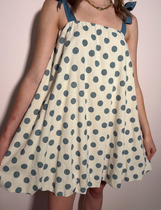 Blue Polka Dot Dress