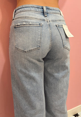 {Flying Monkey} Wide Leg Distress
