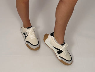 Black & Cream Chunky Sneaker