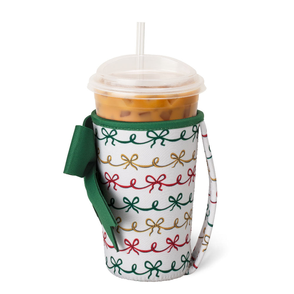 Christmas Bows Iced Cup Coolie (medium)