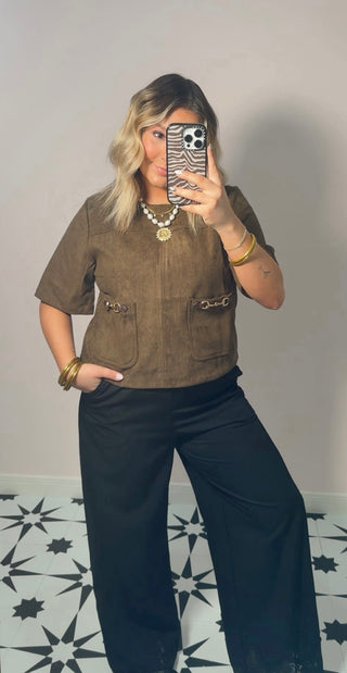 Luxe Suede Top